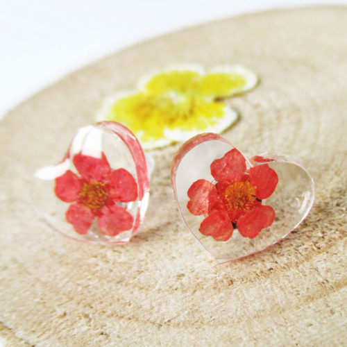 Lanaflore Bijoux Faits à La Main En Résine Et Fleurs