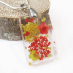 pendentif-yael-bijou femme fleurs collier floral résine fleurs nature