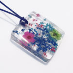 pendentif billie bijou résine et fleurs collier floral bijou femme cadeau nature