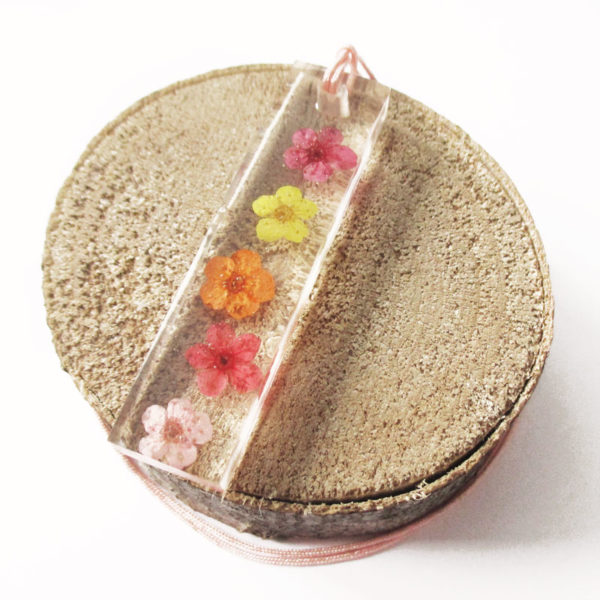 pendentif-sweet candy arc-en-ciel-collier nature bijou résine cadeau femme pendentif fleur bijou floral