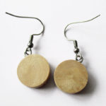 Boucles d'oreilles MALIKA pendants roses en bois bijoux nature turquoise résine inclusion lanaflore bijoux végétal fleurs naturelles cadeau femme original