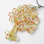 pendentif arbre de vie collier nature résine d'inclusion bijoux végétal fleurs naturelles cadeau floral collier feuilles femme argent sterling 925