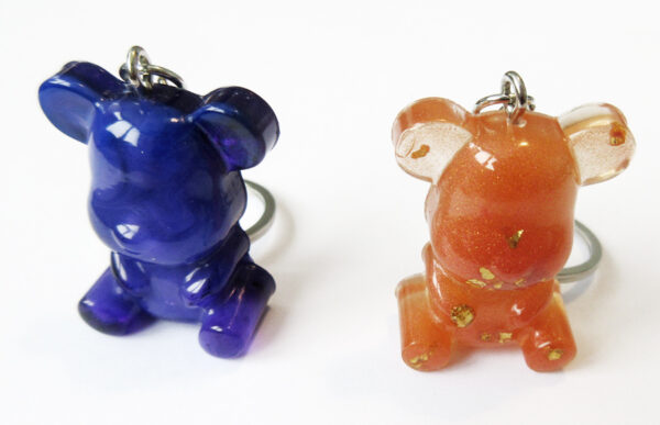 porte-cles-ourson-kawaii en résine personnalisable petit ours accessoires mignon porte clef personnalisé