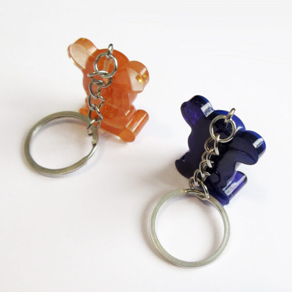 porte-cles-ourson-kawaii en résine personnalisable petit ours accessoires mignon porte clef personnalisé