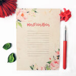 bloc-notes-fleurs-vintage-bleues papeterie fleuri design floral kawaii papier recyclé